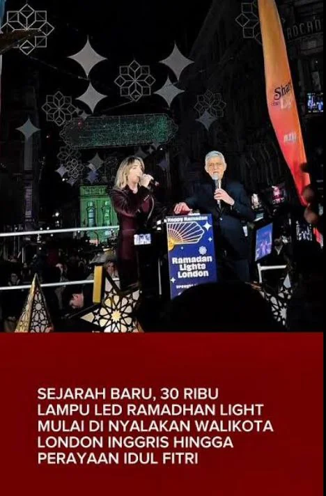 🌙 Ramadan di London: Dari Cahaya West End hingga Iftar Ribuan Warga, Simbol Islam yang Kian Diakui
