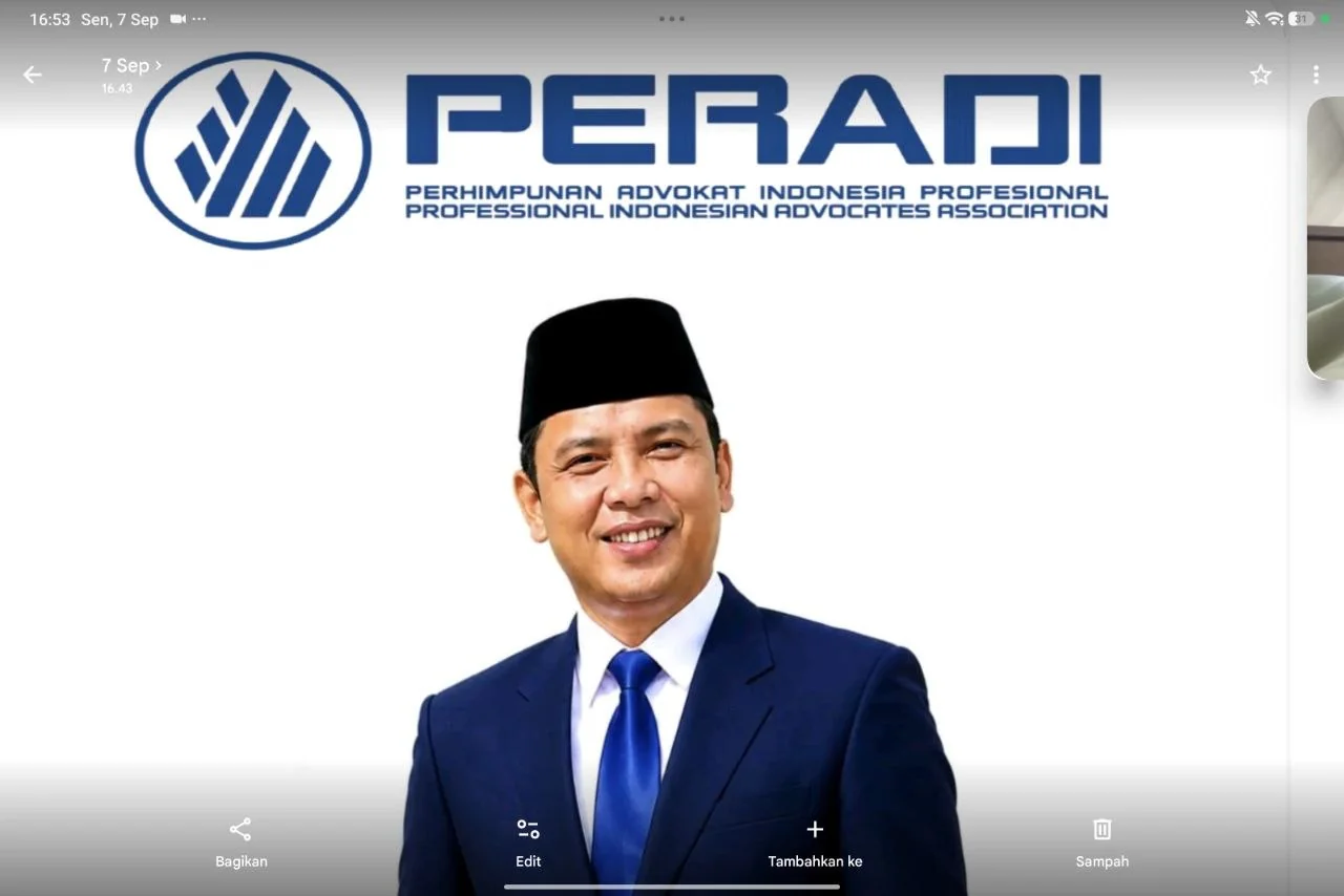Pengurus Peradi Profesional Sumatera Barat Segera Dikukuhkan